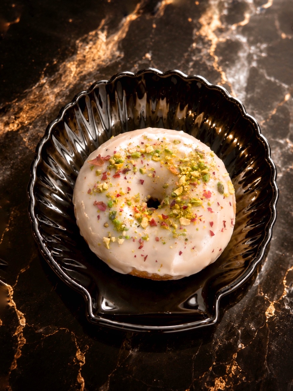 Rose Pistachio Donut
